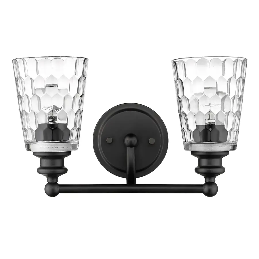 Mae 2-Light Vanity in Matte Black - Image 3