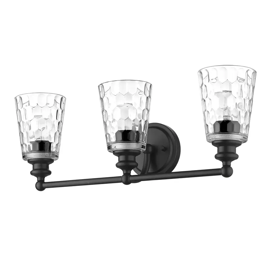 Mae 3-Light Vanity in Matte Black - Image 1
