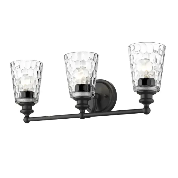 Mae 3-Light Vanity in Matte Black - Image 2