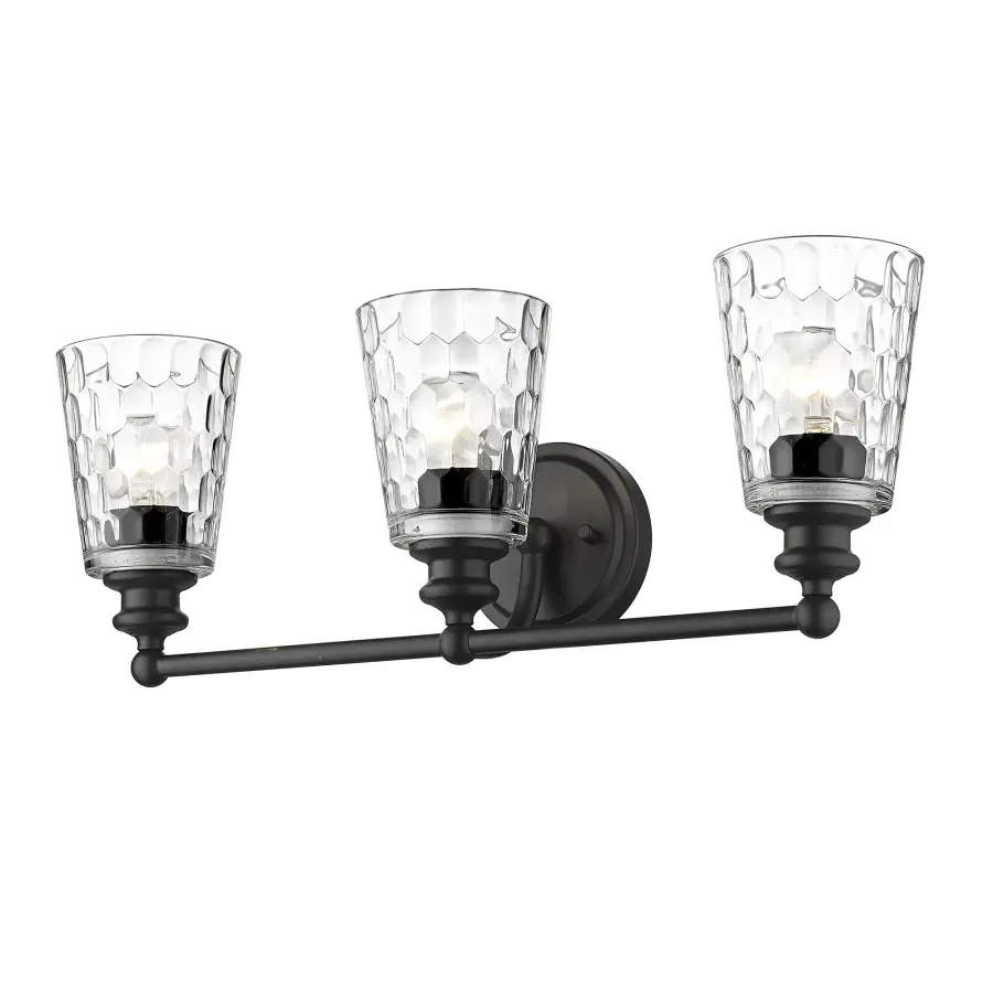 Mae 3-Light Vanity in Matte Black - Image 2
