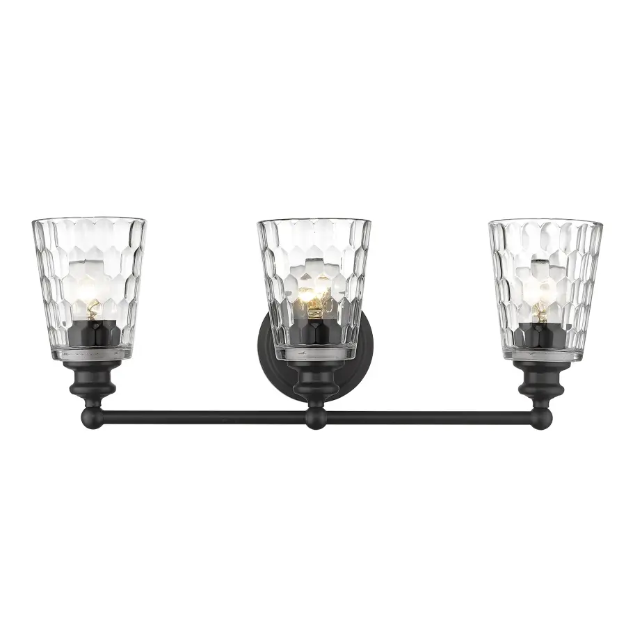 Mae 3-Light Vanity in Matte Black - Image 4