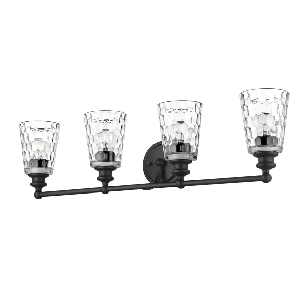 Mae 4-Light Vanity in Matte Black - Image 1
