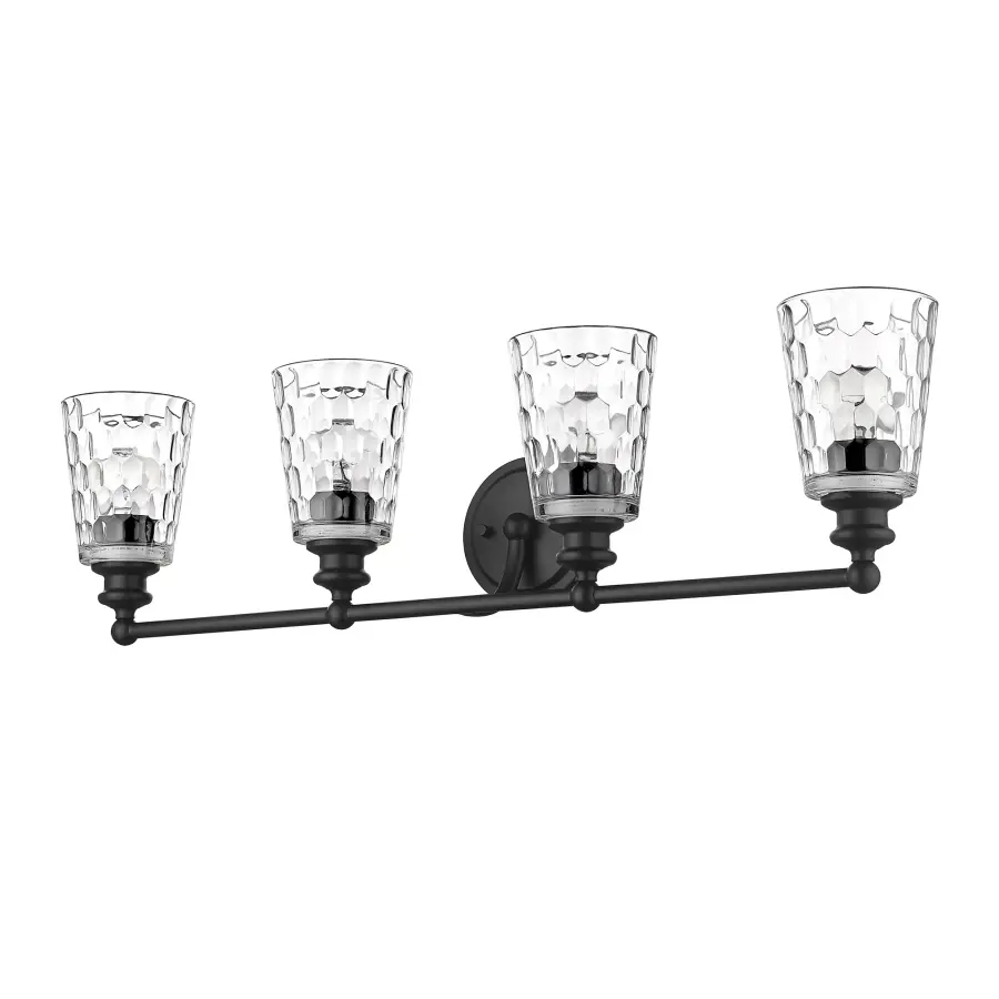 Mae 4-Light Vanity in Matte Black - Image 1