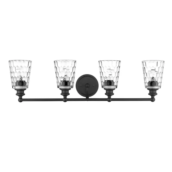Mae 4-Light Vanity in Matte Black - Image 3