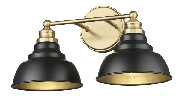 Modern Two-Light Wall Sconce with Bold Matte Black Finish - Image 5