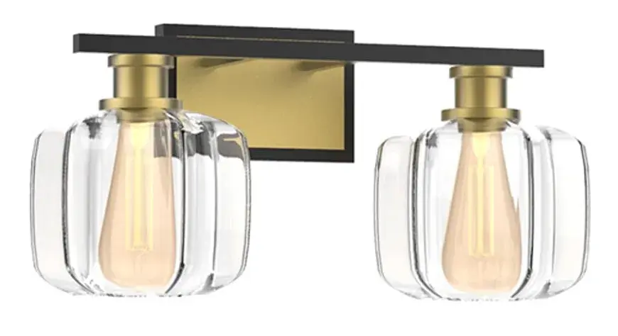 Oxley 2-Light Wall Sconce in Matte Black - Image 1