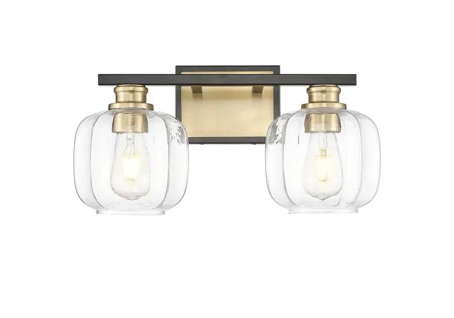 Oxley 2-Light Wall Sconce in Matte Black - Image 2