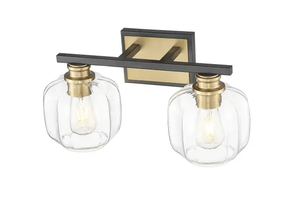 Oxley 2-Light Wall Sconce in Matte Black - Image 3