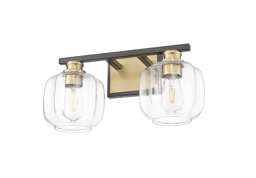 Oxley 2-Light Wall Sconce in Matte Black - Image 5