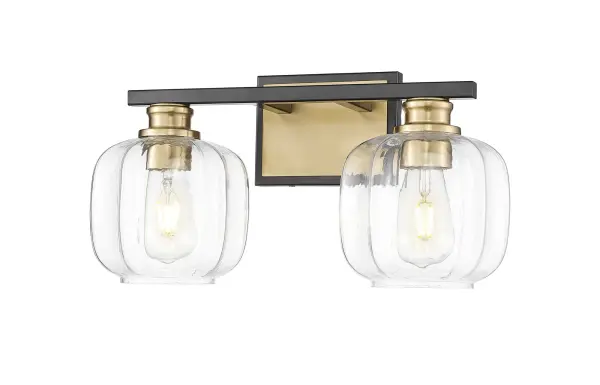 Oxley 2-Light Wall Sconce in Matte Black - Image 7