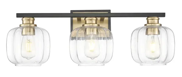 Oxley 3-Light Wall Sconce in Matte Black - Image 2