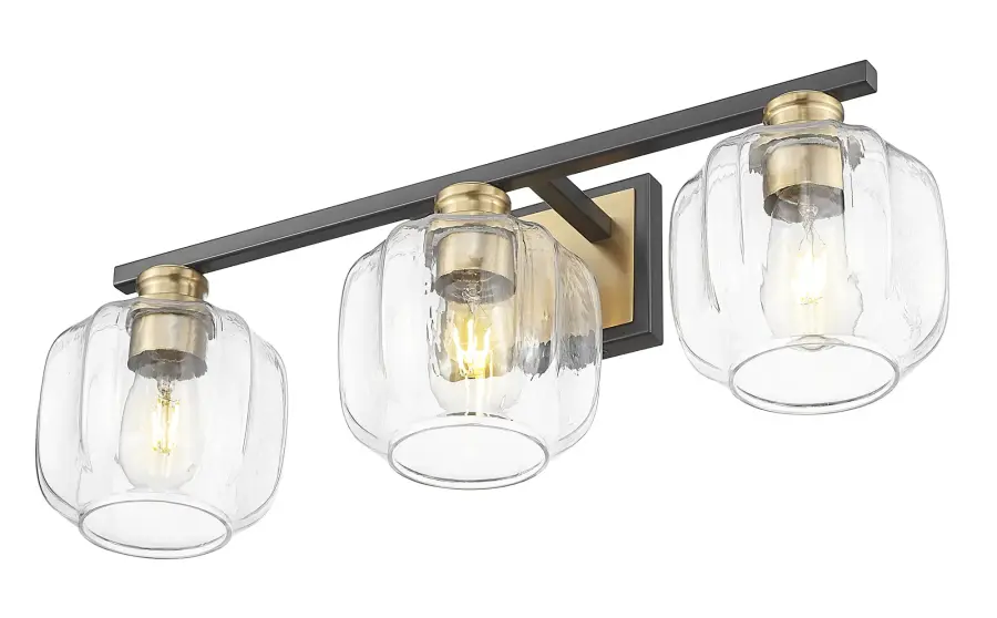 Oxley 3-Light Wall Sconce in Matte Black - Image 4