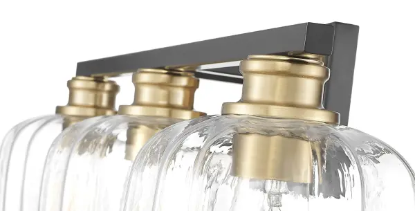Oxley 3-Light Wall Sconce in Matte Black - Image 8