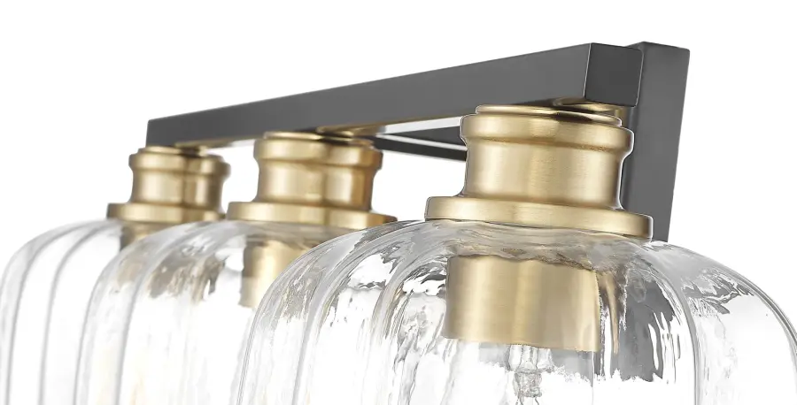 Oxley 3-Light Wall Sconce in Matte Black - Image 8