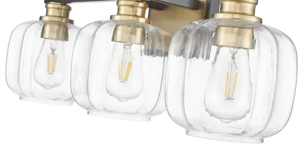 Oxley 3-Light Wall Sconce in Matte Black - Image 9