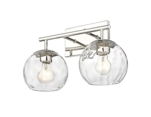 Mackenzie 2-Light Bath Sconce in Polished Nickel - Image 4