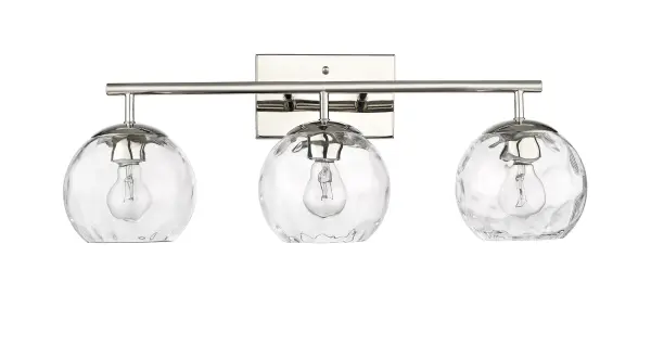 Mackenzie 3-Light Bath Sconce in Polished Nickel - Image 1