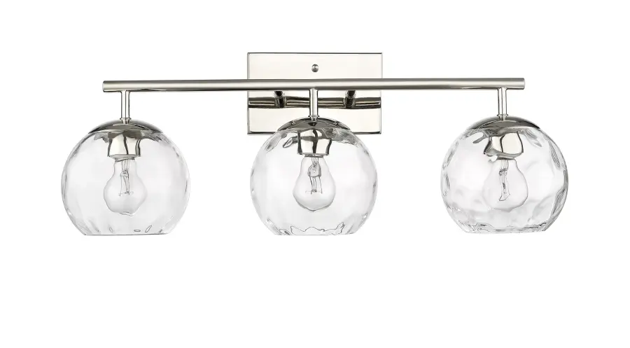 Mackenzie 3-Light Bath Sconce in Polished Nickel - Image 1