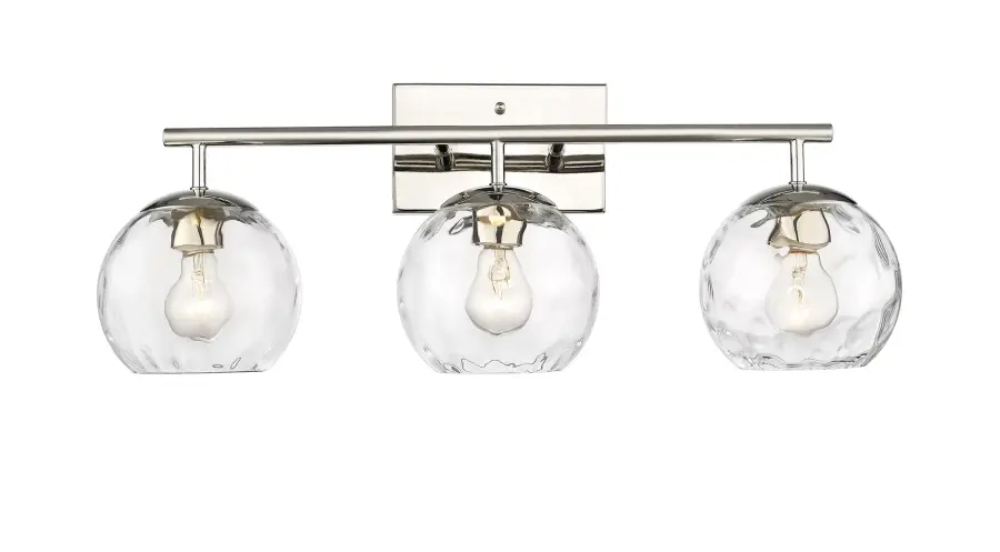 Mackenzie 3-Light Bath Sconce in Polished Nickel - Image 2