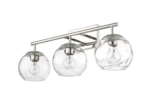 Mackenzie 3-Light Bath Sconce in Polished Nickel - Image 3