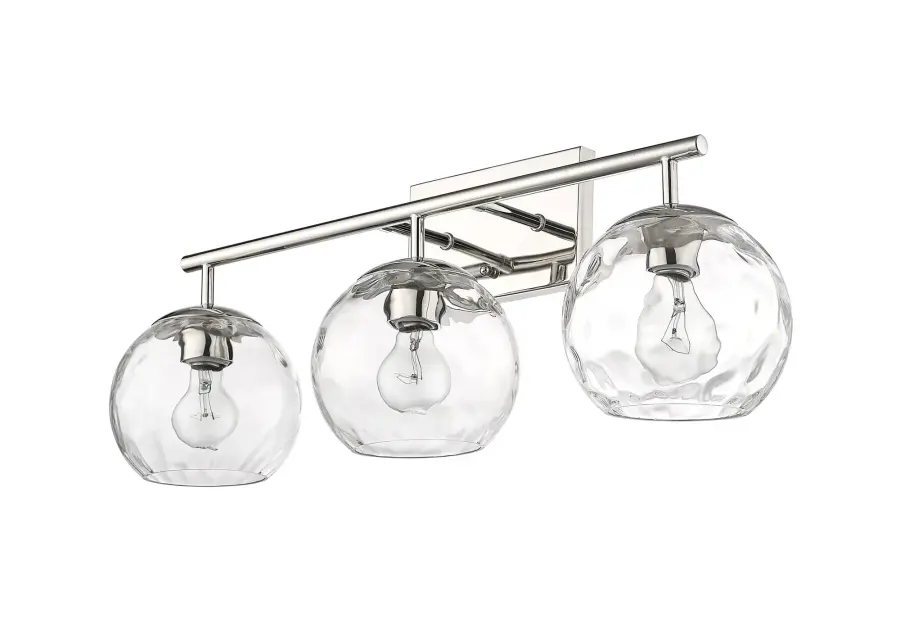 Mackenzie 3-Light Bath Sconce in Polished Nickel - Image 3