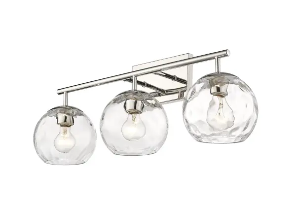 Mackenzie 3-Light Bath Sconce in Polished Nickel - Image 4