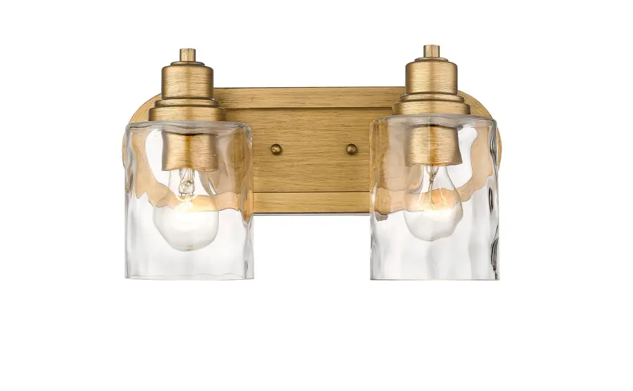 Lumley 2-Light Bath Sconce in Antique Gold - Image 2