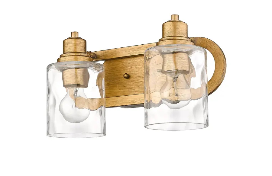 Lumley 2-Light Bath Sconce in Antique Gold - Image 3