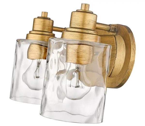 Lumley 2-Light Bath Sconce in Antique Gold - Image 6