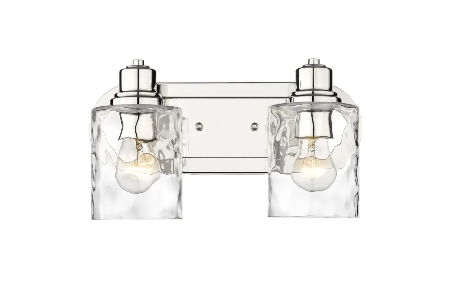 Lumley 2-Light Bath Sconce in Polished Nickel - Image 1