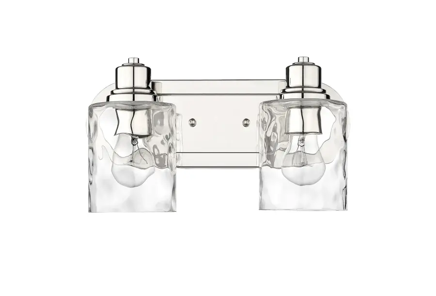 Lumley 2-Light Bath Sconce in Polished Nickel - Image 2