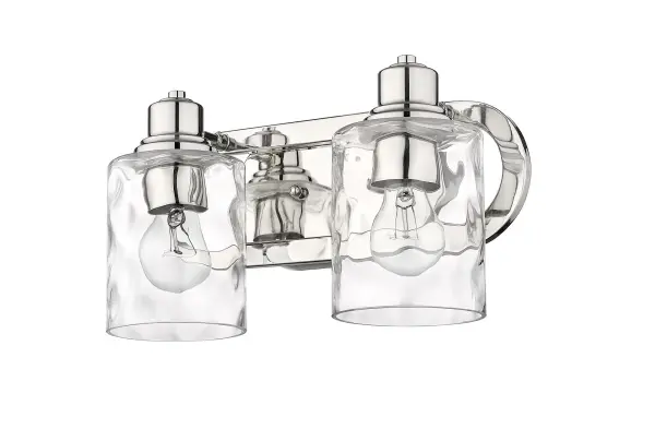 Lumley 2-Light Bath Sconce in Polished Nickel - Image 3