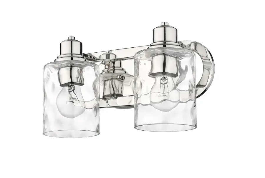 Lumley 2-Light Bath Sconce in Polished Nickel - Image 3