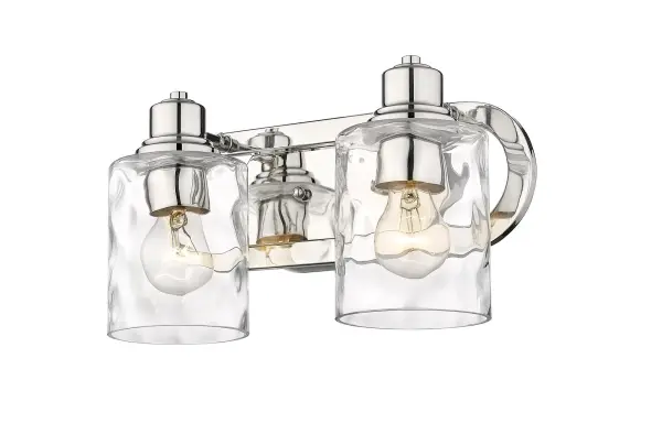 Lumley 2-Light Bath Sconce in Polished Nickel - Image 4