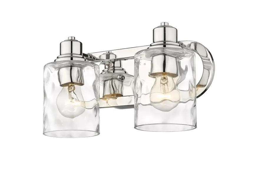 Lumley 2-Light Bath Sconce in Polished Nickel - Image 4