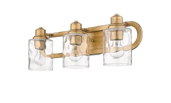 Lumley 3-Light Bath Sconce in Antique Gold - Image 3