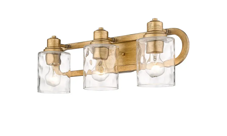 Lumley 3-Light Bath Sconce in Antique Gold - Image 4