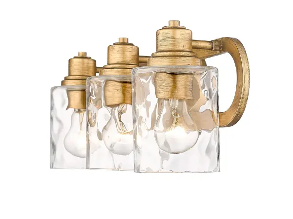 Lumley 3-Light Bath Sconce in Antique Gold - Image 5