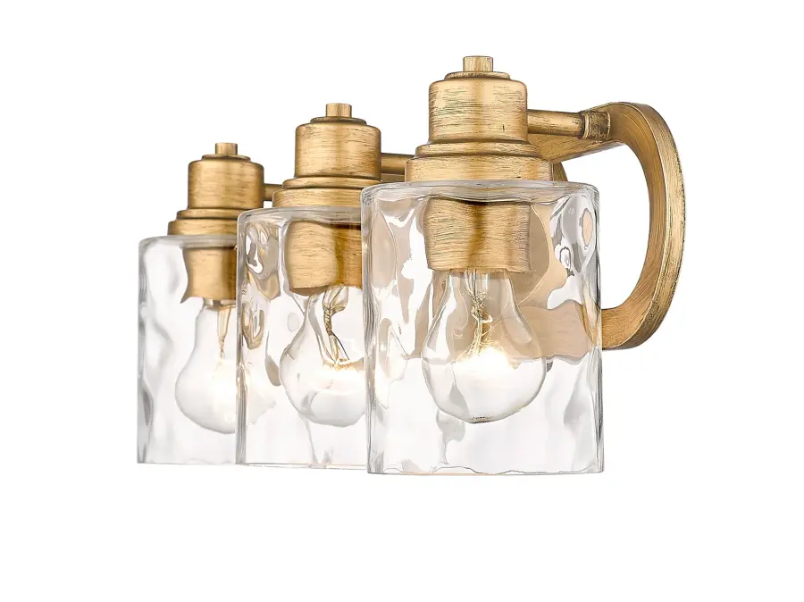 Lumley 3-Light Bath Sconce in Antique Gold - Image 5