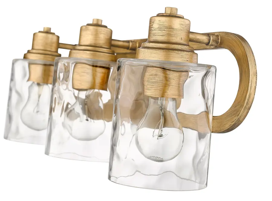 Lumley 3-Light Bath Sconce in Antique Gold - Image 6