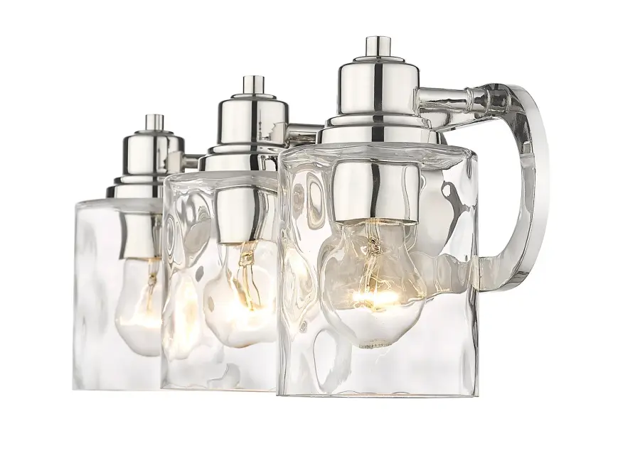 Lumley 3-Light Bath Sconce in Polished Nickel - Image 3
