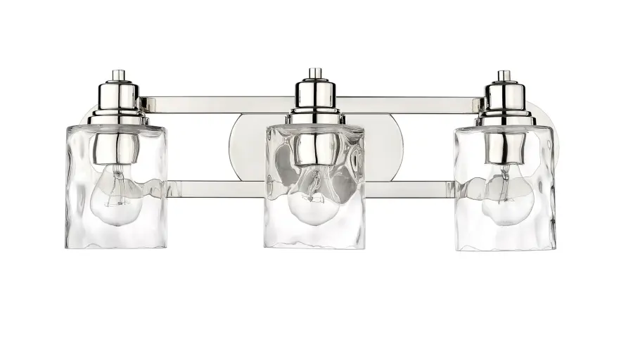 Lumley 3-Light Bath Sconce in Polished Nickel - Image 4