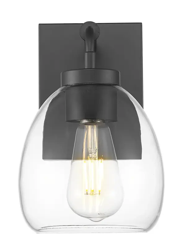 Dawes 1-Light Wall Sconce in Matte Black - Image 2