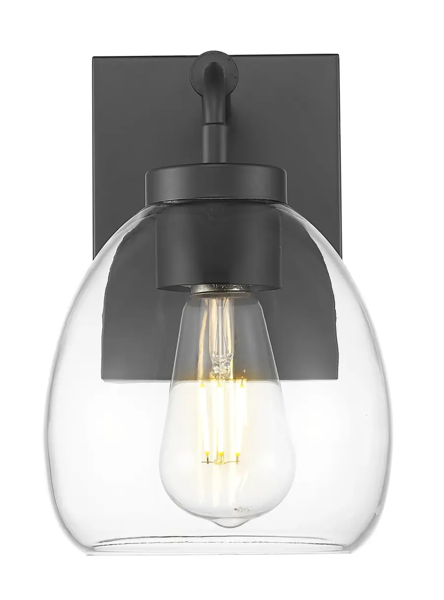 Dawes 1-Light Wall Sconce in Matte Black - Image 2