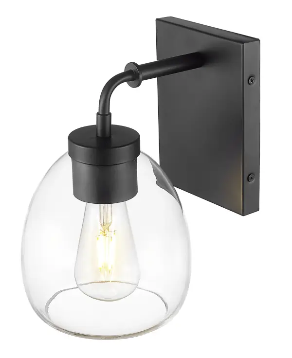 Dawes 1-Light Wall Sconce in Matte Black - Image 3