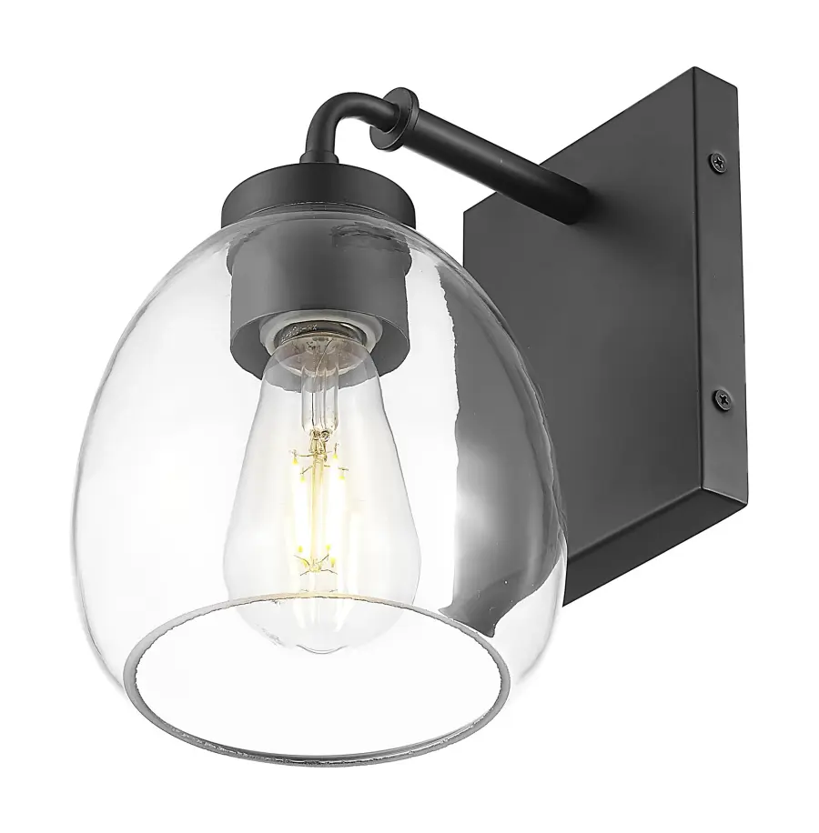 Dawes 1-Light Wall Sconce in Matte Black - Image 4
