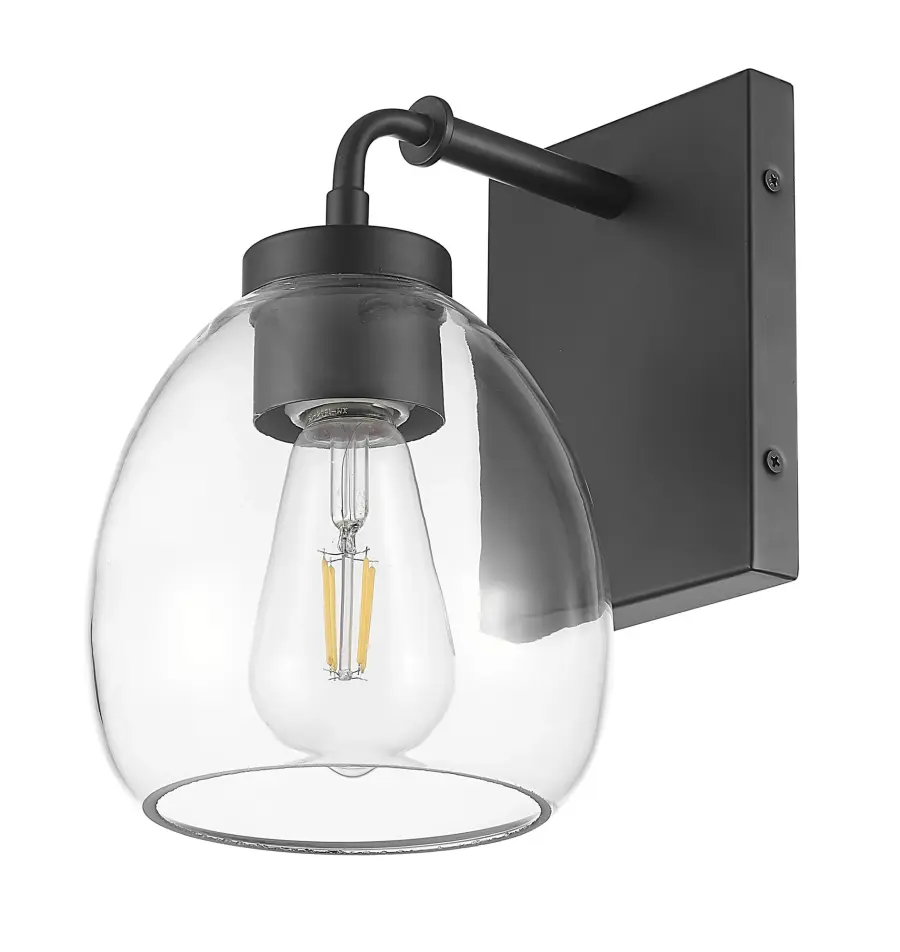 Dawes 1-Light Wall Sconce in Matte Black - Image 5
