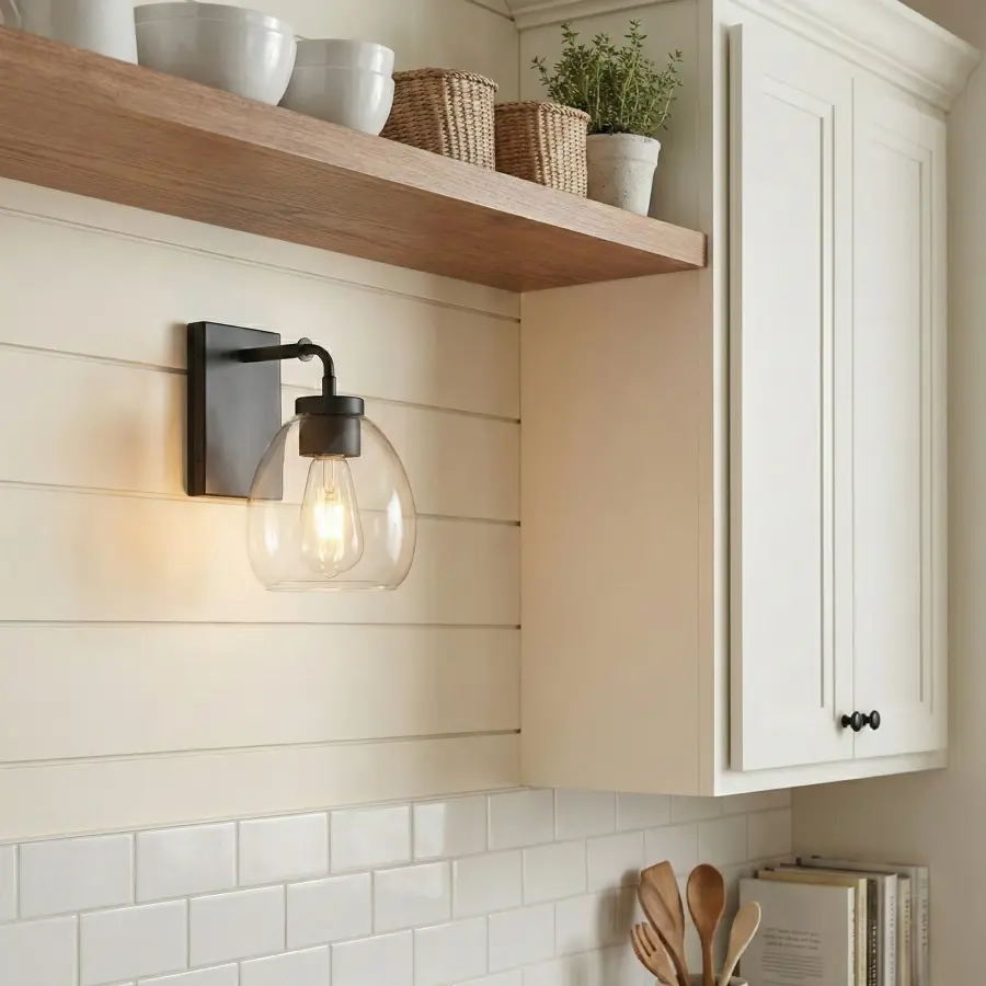 Dawes 1-Light Wall Sconce in Matte Black - Image 8