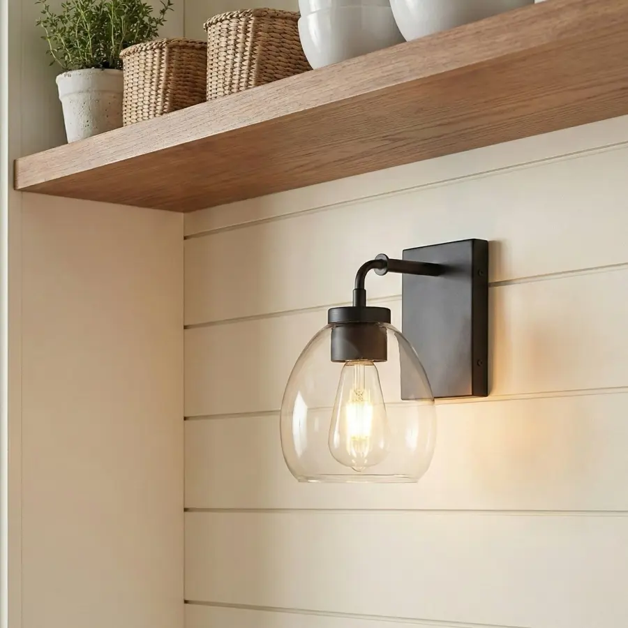 Dawes 1-Light Wall Sconce in Matte Black - Image 10