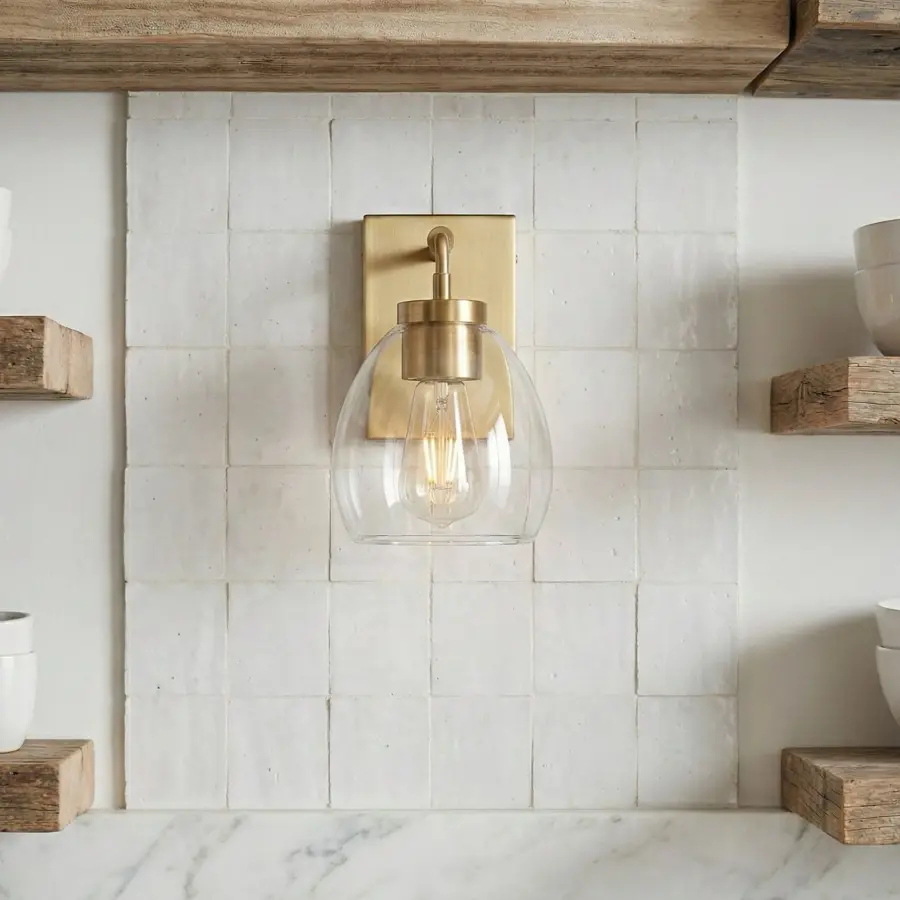 Dawes 1-Light Wall Sconce in Brass/Bronze - Image 10